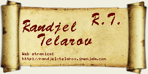Ranđel Telarov vizit kartica